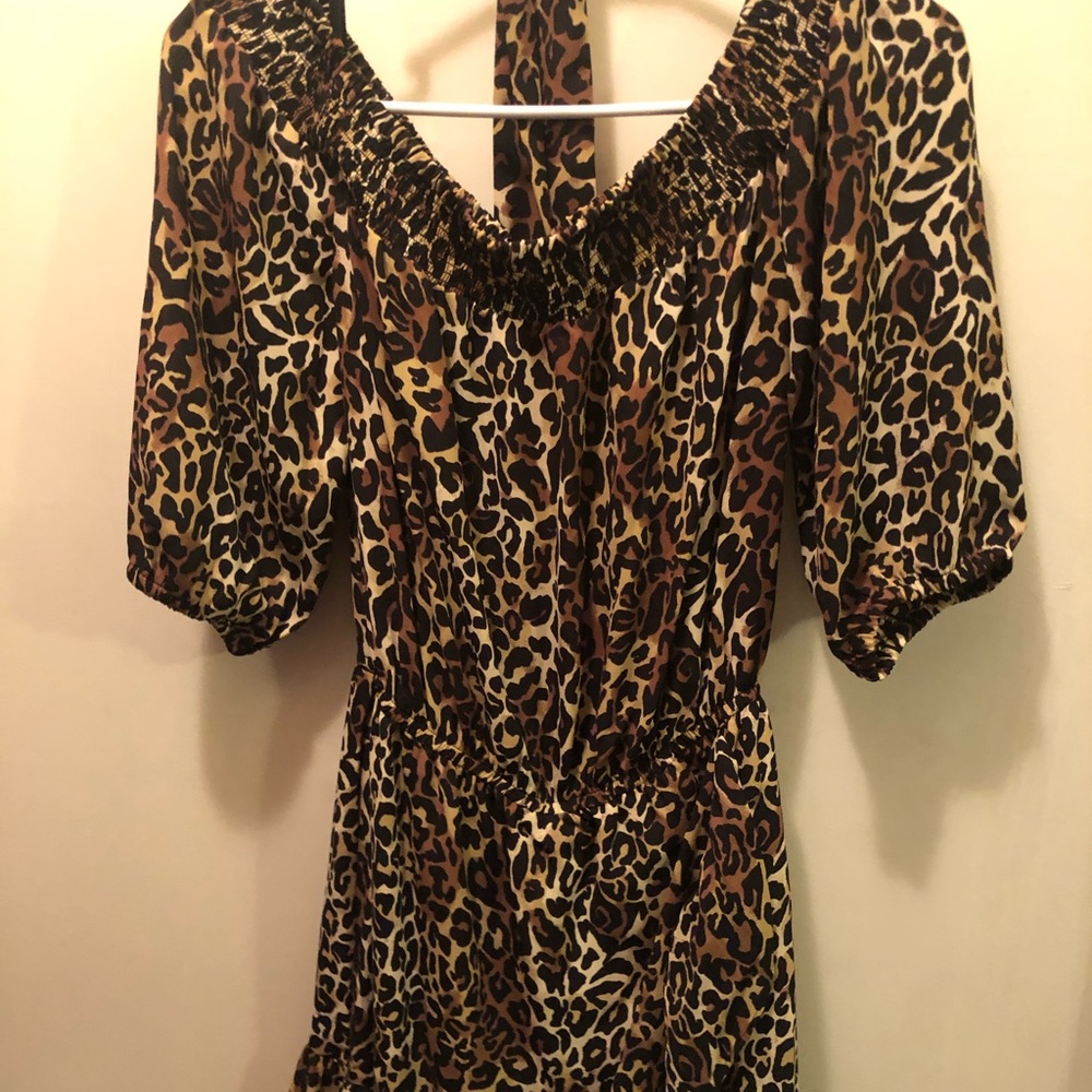 Lilly Pulitzer Cheetah Romper sz Small